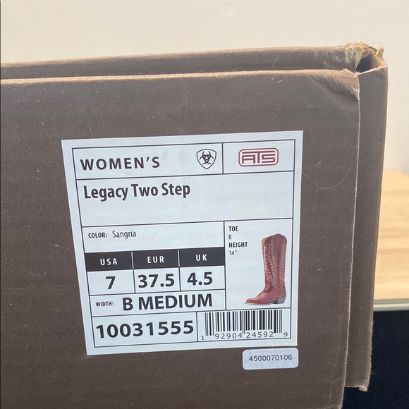 Red Leather Cowboy Boots by Ariat - Picture 5 of 5